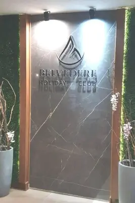 a sign for a hollywooduryuryuryuryuryuryuryuryuryury at Belvedere Holidey Clab apartament L403 in Bansko