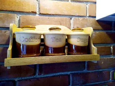 a shelf with three cups of beer on a brick wall at Ethno art maisonette in the center of Sofia - plus Free Vouchers & Gift in Sofia