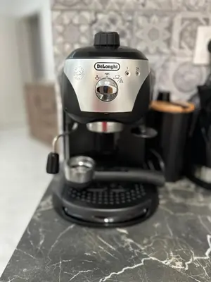 a coffee maker sitting on top of a counter at Top Central Apartment & Free Parking in Sofia