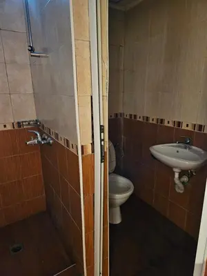 a bathroom with a toilet and a sink at Victori SPA in Dobrinishte