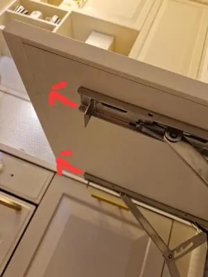 a door with two red arrows on it at Sofia Royal Retreat in Sofia