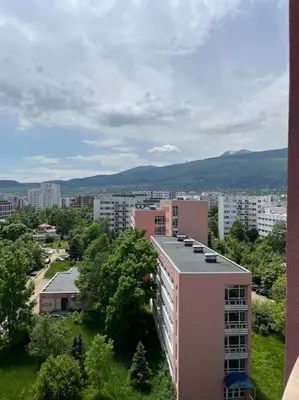 a view of a city with buildings and trees at The best choice in Sofia in Sofia