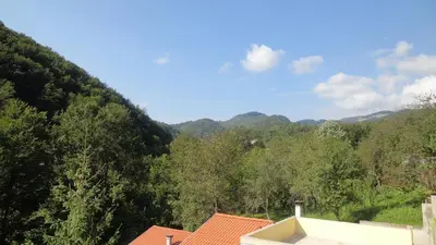 a view of the mountains from a house at Villa Shipkovo in Shipkovo
