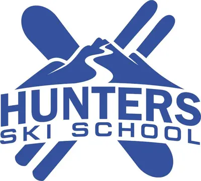 a logo for a ski school with a snowboard at Spacious studio sleeps 4 in Flora main building 706A in Borovets