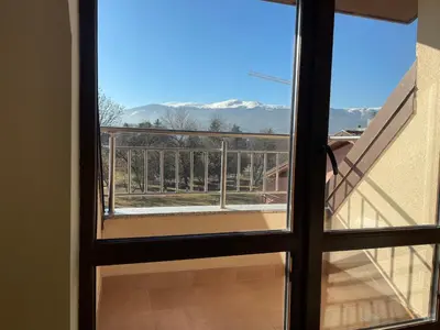 a view from a door looking out at a balcony at ZaraApartHotel in Sofia