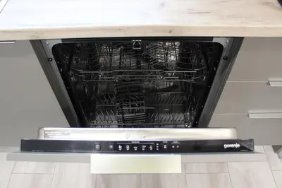 an oven with its door open on a counter at Beautiful Apartment free Parking Garage in Plovdiv