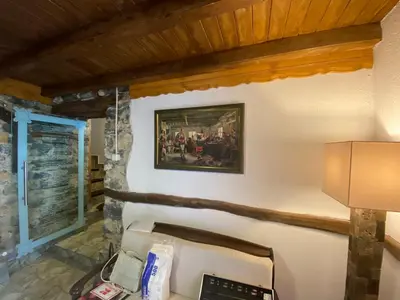 a room with a picture on the wall at Каменната къща in Borowo