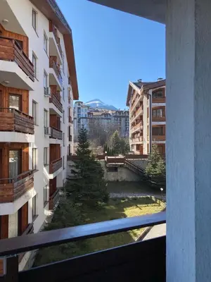 a view from the balcony of an apartment building at Apartment 26А Detelina Residence in Bansko