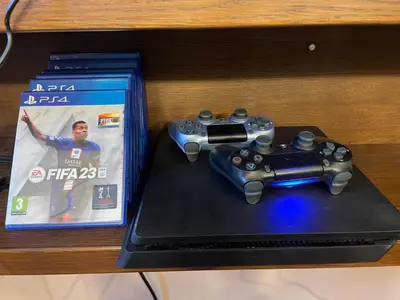 two video game controllers sitting on top of a shelf at 2 Designer Central Apartments FREE Parking Spaces in Sofia