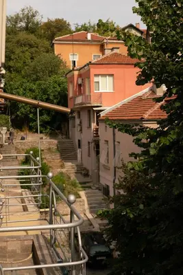 a group of stairs leading up to some buildings at 2-Bedroom Flat - Sunny Balcony in Plovdiv