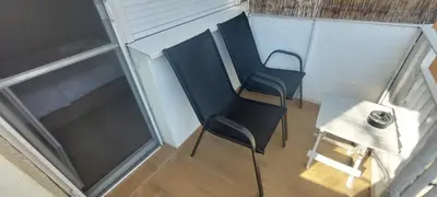 an overhead view of two chairs and a table at Апартамент Бояна in Plovdiv