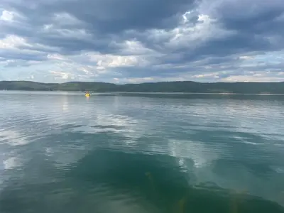 a view of a large body of water at Villa Iskar Lake Residence by BookVillaBG in Shtarkelovo Gnezdo