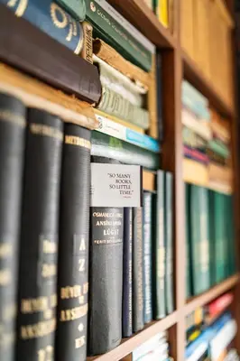 a row of books on a book shelf at Home Library in Sofia
