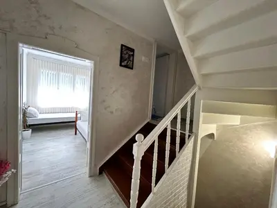 a staircase in a house with a stair case at Smile House in Plovdiv