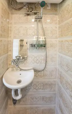 a bathroom with a sink and a shower at Ukulele Place in Sofia