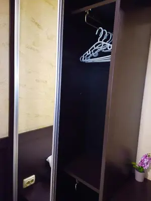 a cabinet with a shoe sign in a bathroom at Apartment Lion's bridge 2 - Top Center in Sofia