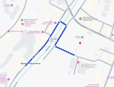 a map of the planned subway line in philadelphia at Host2U Slope-Side Home by the Gondola in Bansko