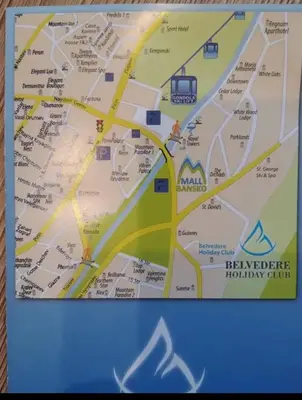 a map of the haffenreffer holiday club at Exclusive Ski and Spa Paradise Stylish Apartment in Bansko
