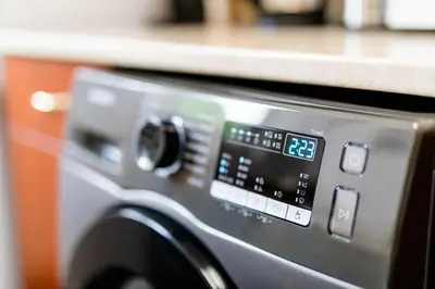 a close up of a washing machine at Best Location in Sofia Center in Sofia