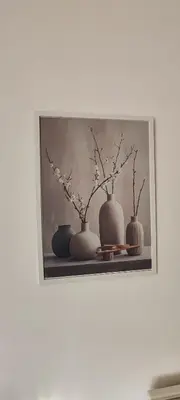 a picture of three vases sitting on a shelf at Spacious, Comfortable Top Central Apartment in Sofia