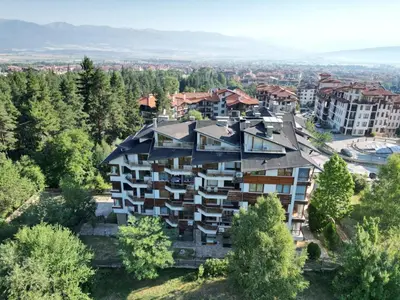 an aerial view of a building at Bansko soul relax place in Bansko