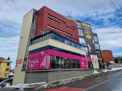 a building on the side of a street at Cosy n fully equipped studio in Samokov