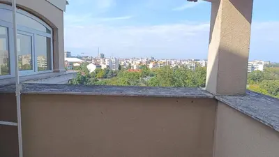 a view of a city from a window of a building at Two-bedroom Apartment Lauta 28 in Plovdiv