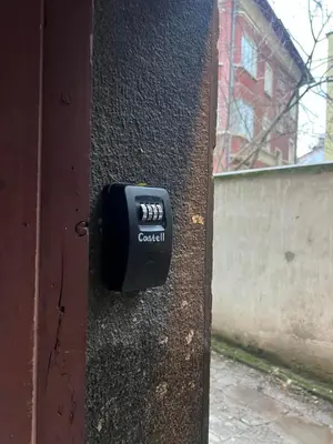 a black box on the side of a wall at Belle Epoque-Sofia-Free parking in Sofia