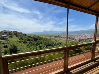 a view from the balcony of a house at BELLA VISTA Holiday Home 24h check in in Sandanski