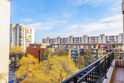 a view of a city with tall buildings at Central Lovely apartment Venu close to Old Town in Plovdiv