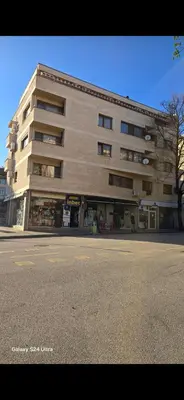 a large building on the side of a street at Macedonia55 in Sandanski