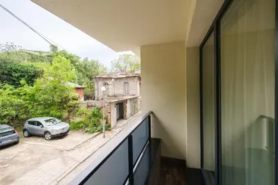 a view from the balcony of a house at Quiet & Comfy 1BR in the Heart of Plovdiv with Private Balcony in Plovdiv