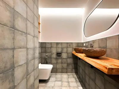 a bathroom with a sink and a toilet at For Those Who Want the Best City Views and Style in Sofia