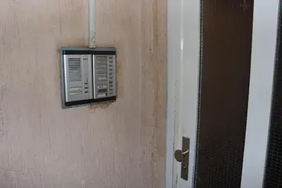 a room with a wall with a vent on it at Комфортен апартамент, безплатно гараж! in Sofia