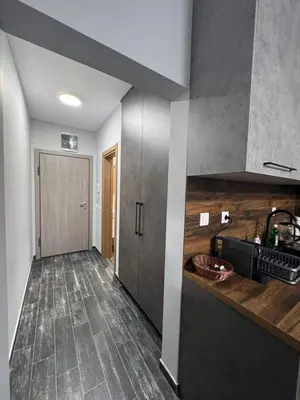 a kitchen with a sink and a counter at Dream Home A3 in Sofia