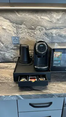 a watch sitting on top of a counter at Apartment Maritsa View 2 in Plovdiv