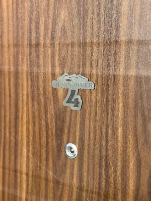 a wooden door with the number on it at Devin River in Devin
