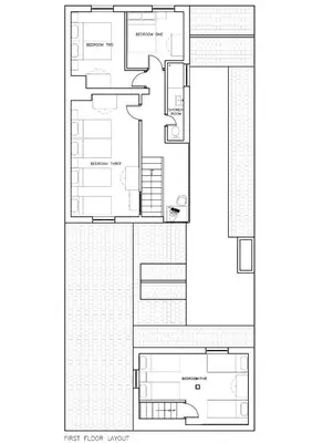 a floor plan of a house at Chalet Jora - Total Chalets in Bansko