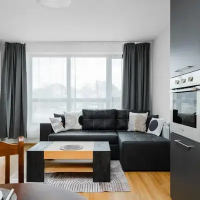 Modern Stay with Balcony