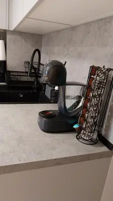 a mixer sitting on a counter in a kitchen at City Home Sandanski in Sandanski