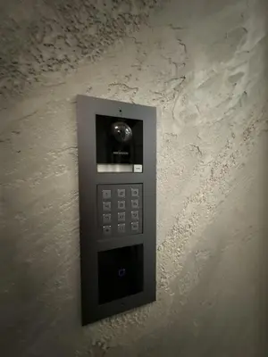 a parking meter is attached to a wall at Diamond Casa with Free Private Parking in Plovdiv