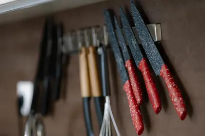 a group of pens and pencils in a drawer at NDK - UrbanLux Medius 2BDR FREE Parking in Sofia