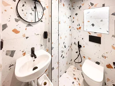 a bathroom with a sink and a toilet at Duplex Retreat 2 Studios Balconies, Wi-Fi in Sofia