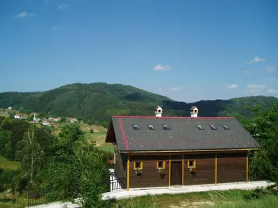 a house with a metal roof on top of it at Villa AdiArt in Arda