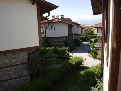 a view from the window of a house at Villa Maria, Complex Aleksandria in Dobrinishte