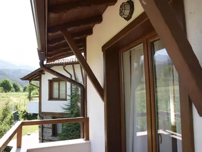 a view from the window of a house at Villa Maria, Complex Aleksandria in Dobrinishte