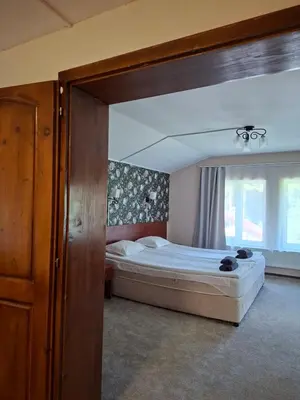a bedroom with a large bed in a room at Villa Sveti Dimitar in Borovets