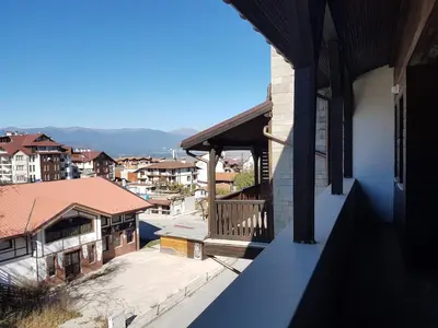 a view from the balcony of a building at Lux Studio 45 in Fortuna in Bansko