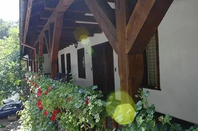 a building with a bunch of plants in front of it at Hostel Mostel Sofia in Sofia