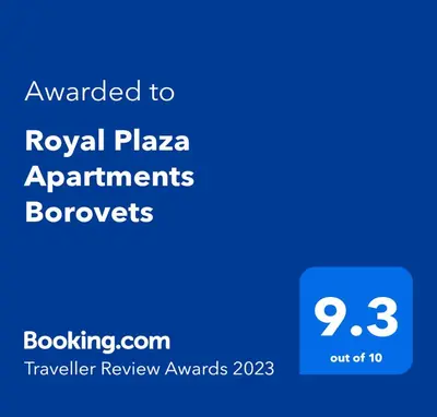 a screenshot of the royal plaza appointments bouvier with the text awarding rewards at Royal Plaza Apartments Borovets in Borovets